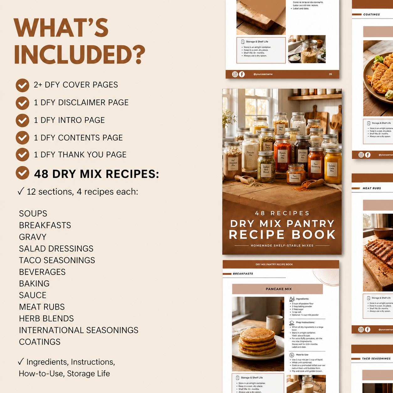 Super Easy Dry Mix Pantry Cookbook